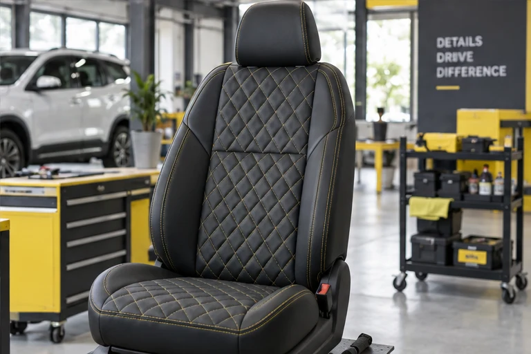 Seat Cover Stitching & Pattern Making - training scene 4